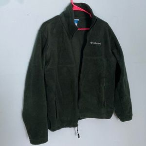 Dark green Columbia fleece jacket
